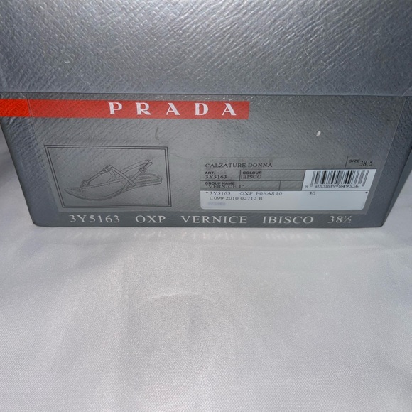 Prada Vernice Sandal in Ibisco Sz 38.5 - Picture 3 of 5